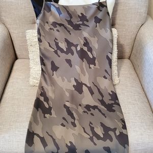 Camo silky dress